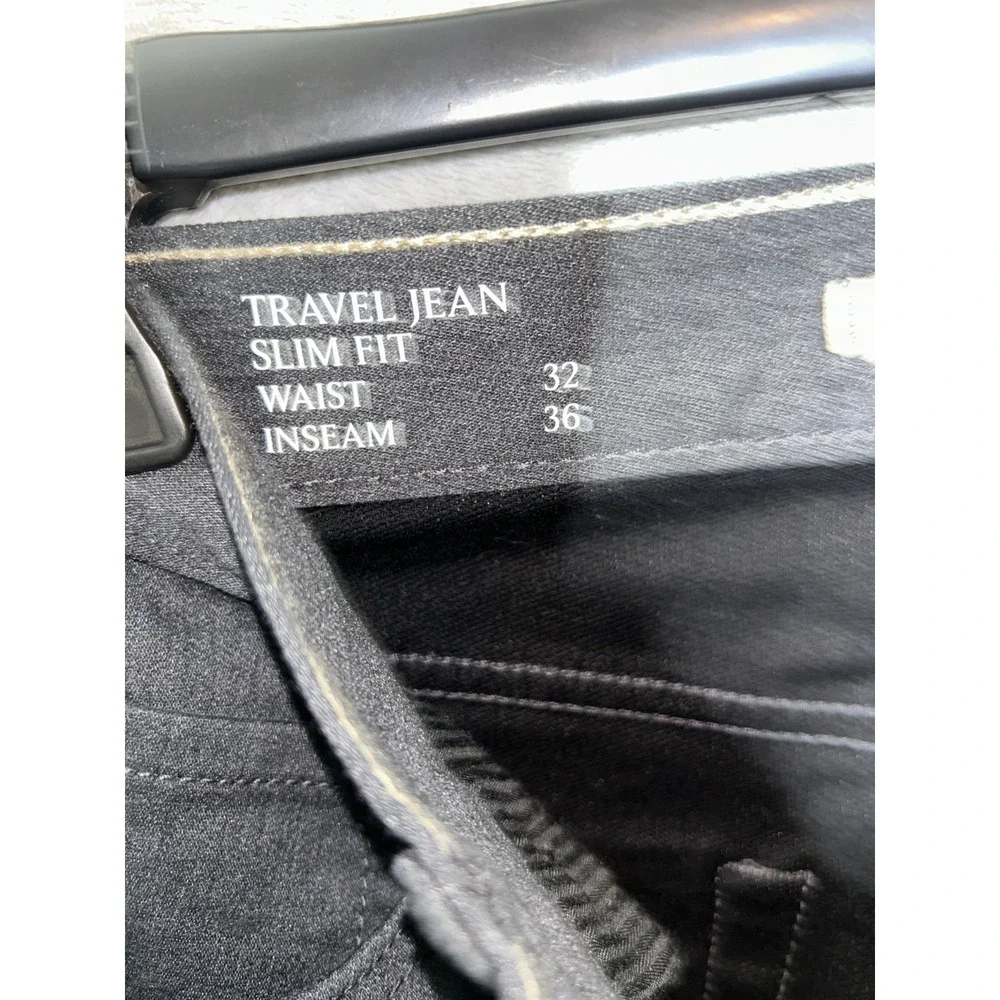 Banana Republic Size 32X 36 Travel Jean Charcoal Slim Fit NWT